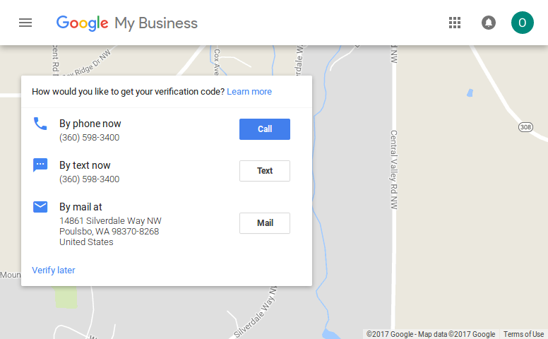 Google My Business Verification Options