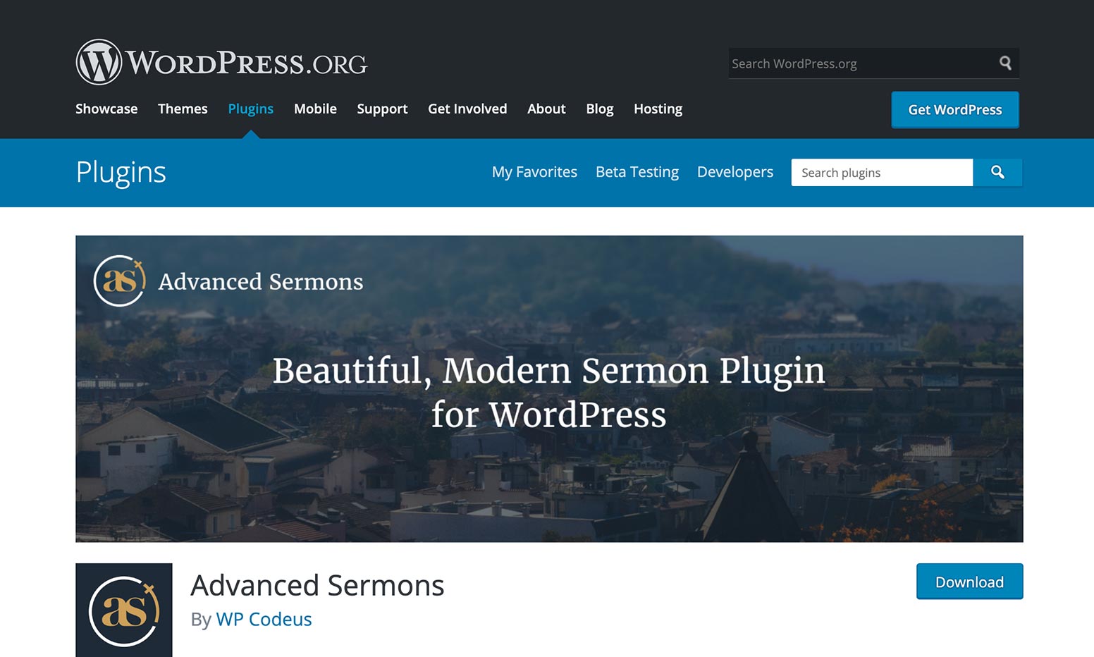 Advanced Sermons WordPress Plugin